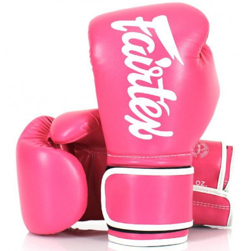 Детские боксёрские перчатки Fairtex (BGV-14 pink/white)